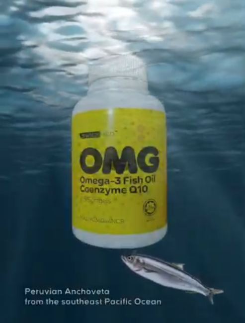 SWISSMED Omega 3 Fish Oil | Highlighting Peruvian Anchoveta